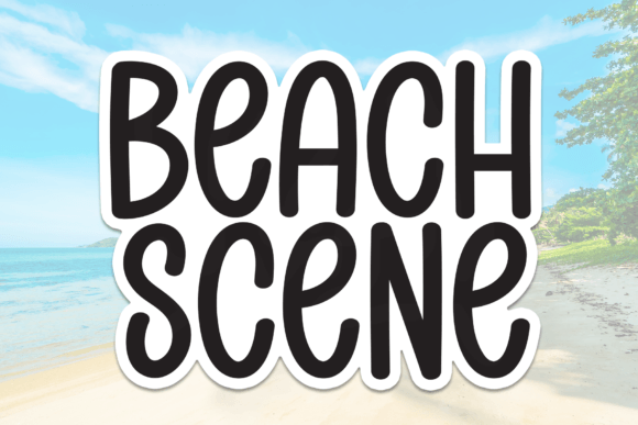 Beach Scene: The Script Font for Scroll-Stopping Design