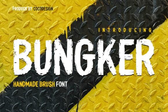 Bungker: A Handwritten Font for Authentic Branding