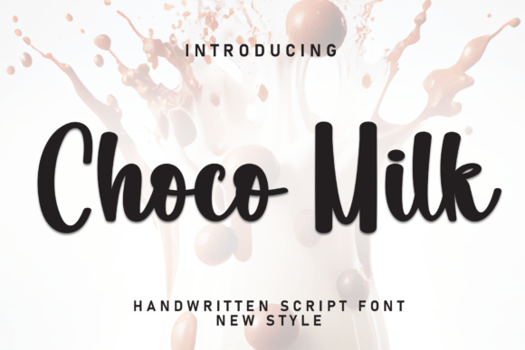 Choco Milk: A Handwritten Font for Web Design