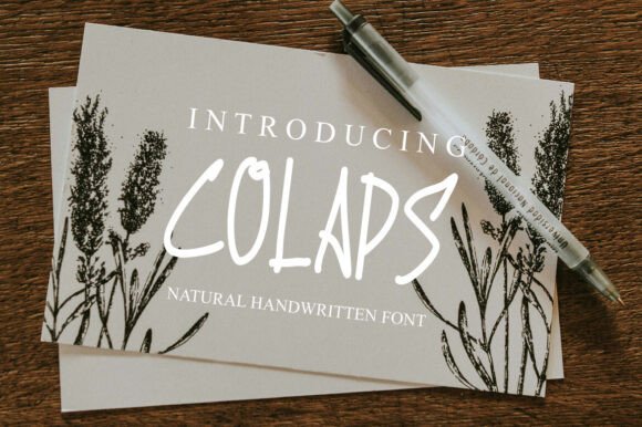 Colaps: A Handwritten Font for Editorial Warmth