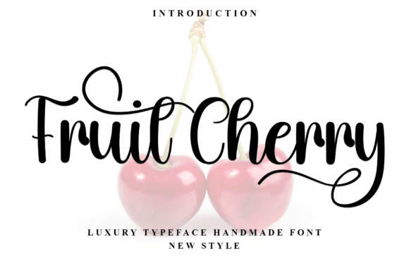 Fruit Cherry Font Review for Campaign Design