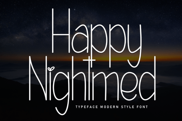 Happy Nightmed Font for Modern Web Design