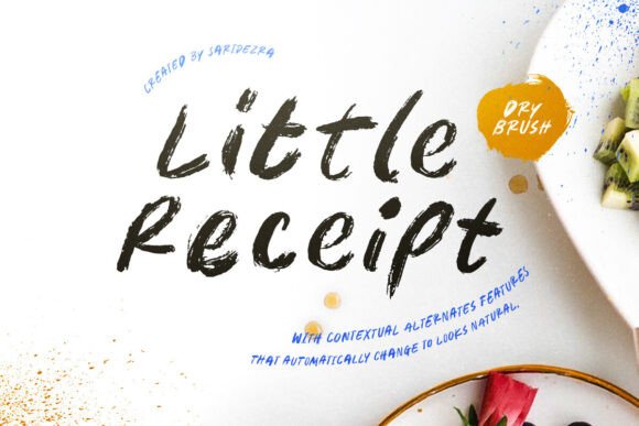 Little Receipt: A Handwritten Font for Makers