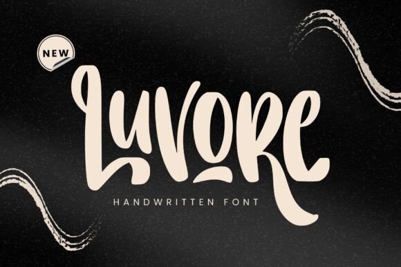 Luvore: A Handwritten Font for Elegant Branding