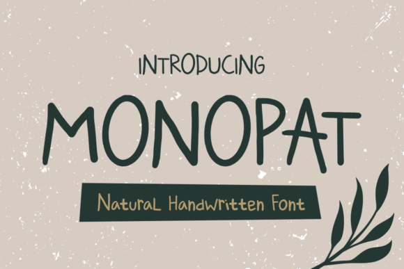Monopat: A Natural Handwritten Font for Modern Web Design