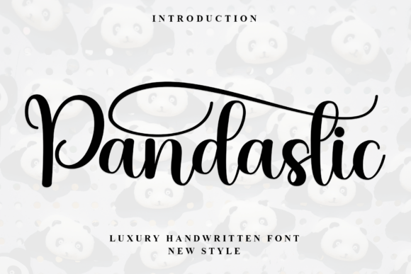 Pandastic: A Graceful Script Font for Editorial Design