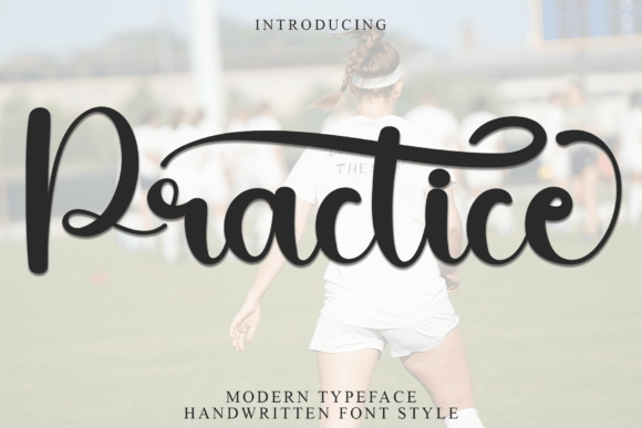 Practice: A Script Handwritten Font for Editorial Design