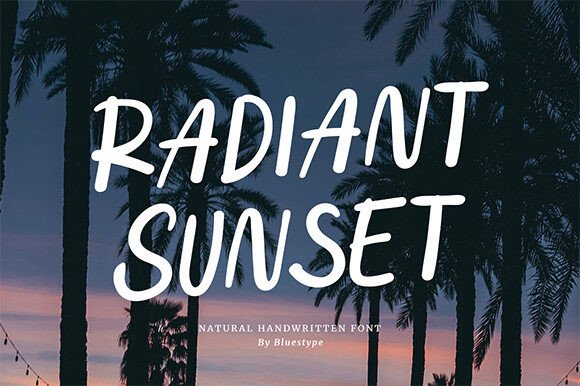 Radiant Sunset Font Review for Web Design