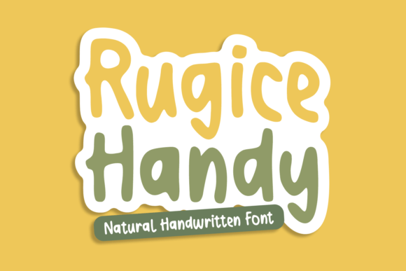 Rugice Handy: A Versatile Handwritten Font for Crafters