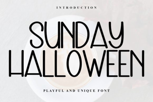 Sunday Halloween Font for Web Design