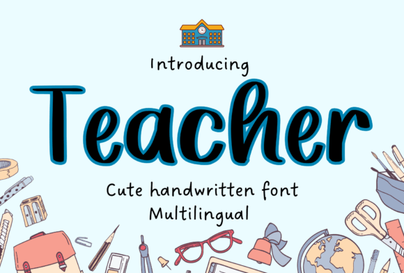 Teacher Handwritten Font for Web Design
