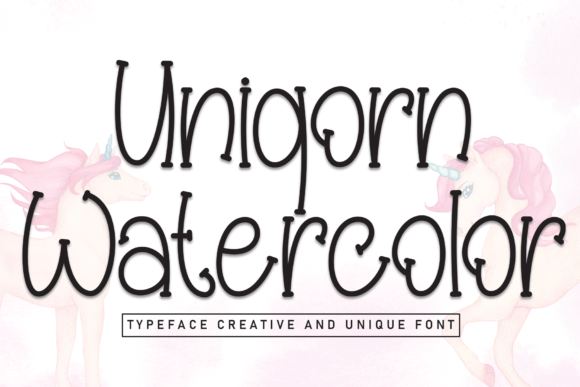 Unicorn Watercolor: A Friendly Script Font for Brands